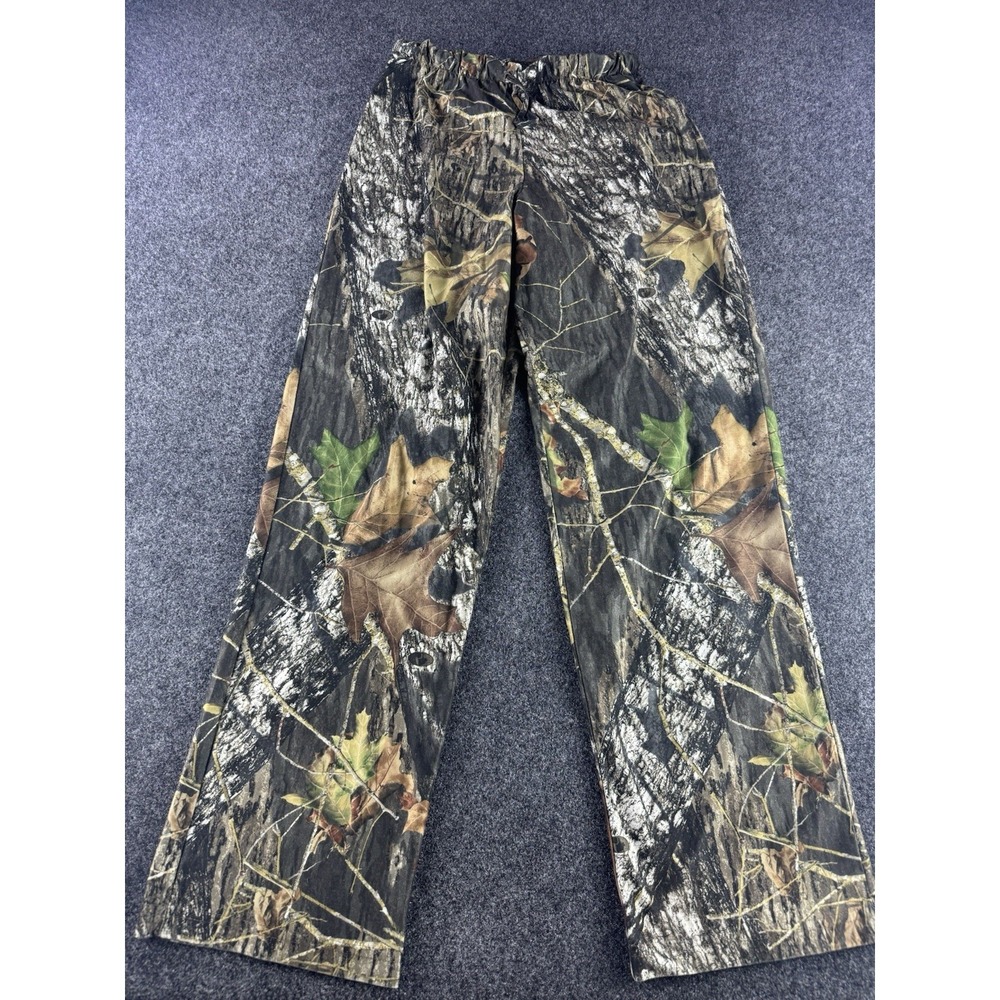 VTG Hatchie Camo Pants USA Made Hunting Realtree Style Elastic Waist Mens Small
